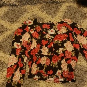 American eagle floral blouse